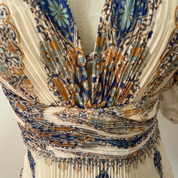 Zimmermann Printed Plissé-Organza Mini Dress - Picture 6 of 10